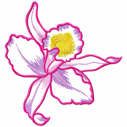 Flowers And Tree Embroidery Design 6 Flowers And Tree Embroidery Design 6
